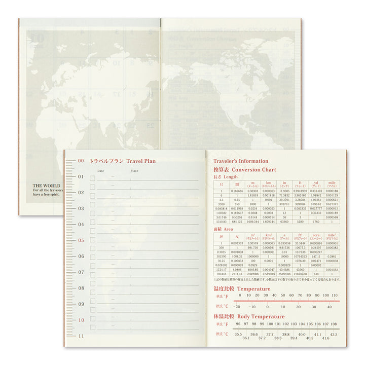 Traveler's Company Kalender Vorbestellung: 2025 Monthly Diary - passport size - TRAVELER´S notebook