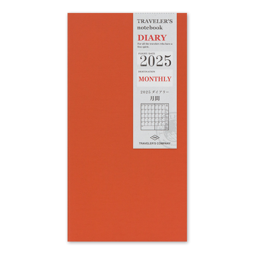 Traveler's Company Kalender Vorbestellung: 2025 Monthly Diary  - TRAVELER´S notebook regular