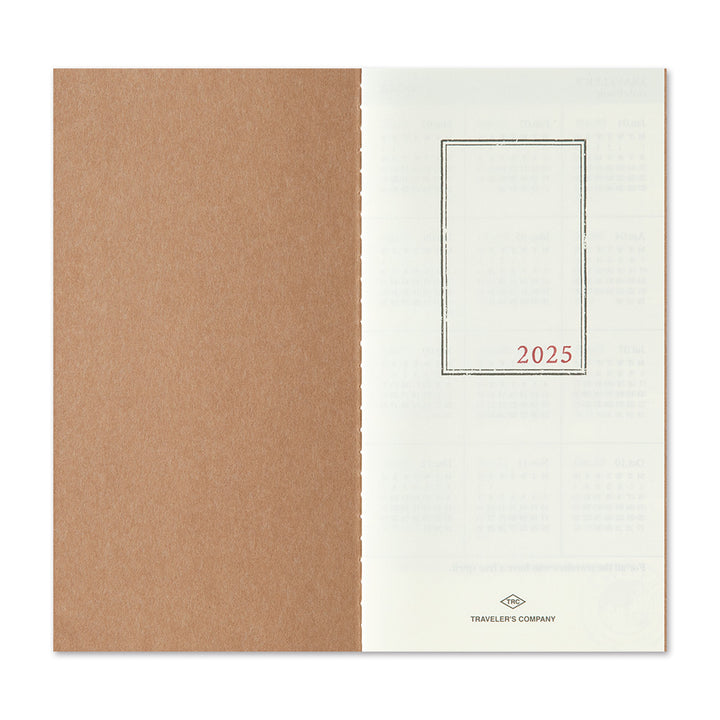 Traveler's Company Kalender Vorbestellung: 2025 Monthly Diary  - TRAVELER´S notebook regular