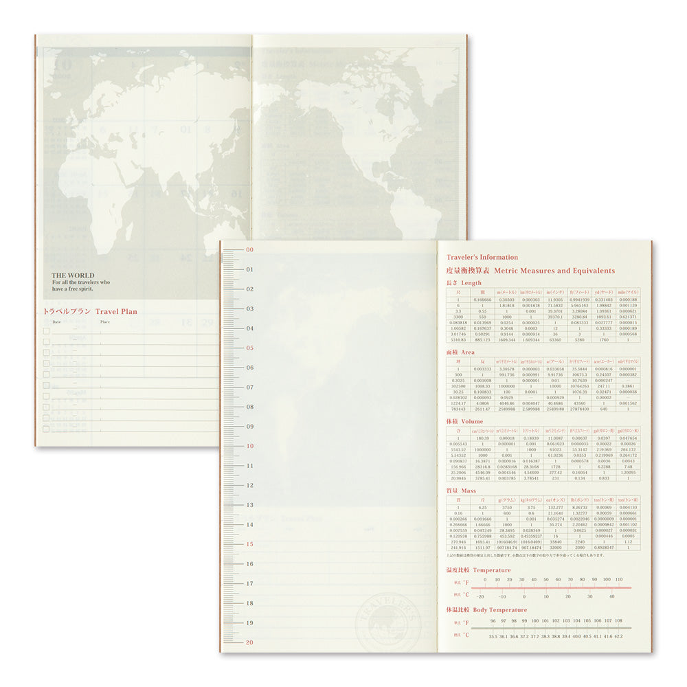 Traveler's Company Kalender Vorbestellung: 2025 Monthly Diary  - TRAVELER´S notebook regular