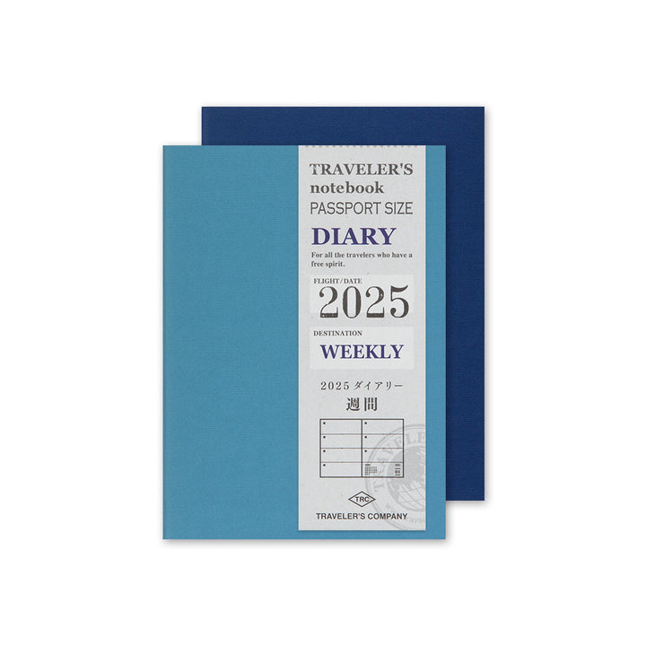 Traveler's Company Kalender Vorbestellung: 2025 Weekly Diary - passport size  - TRAVELER'S notebook