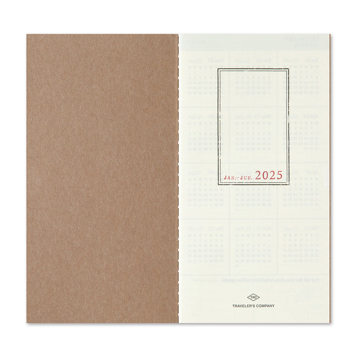 Traveler's Company Kalender Vorbestellung: 2025 Weekly Diary + vertical refill - TRAVELER´S Notebook