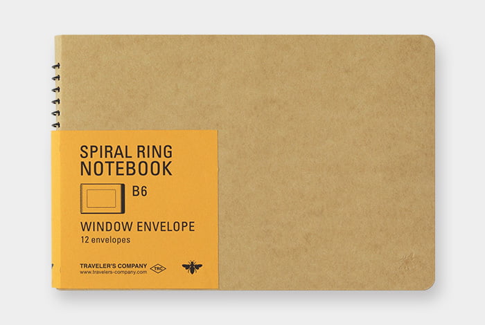 Traveler's Company Mappe TRC SPIRAL RING NOTEBOOK B6 Window Envelope