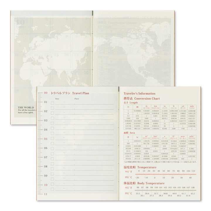 Traveler's Company Monatskalender 2026 Monthly Diary - passport size - TRAVELER´S notebook bei Nauli and Stories