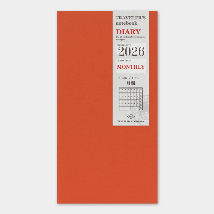Traveler's Company Monatskalender 2026 Monthly Diary  - TRAVELER´S notebook regular bei Nauli and Stories