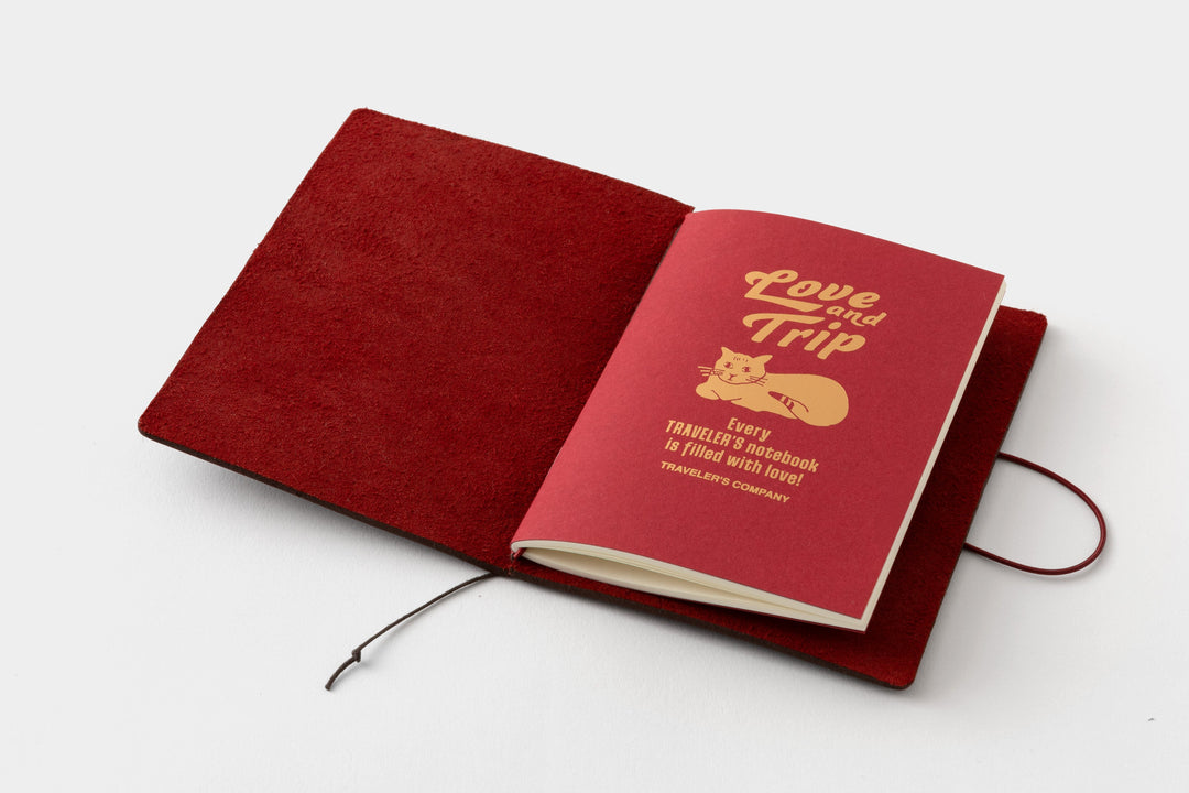 Traveler's Company Notizbuch Vorbestellung! TRAVELER’S notebook passport - Sonderedtion - Love and Trip in weinrot