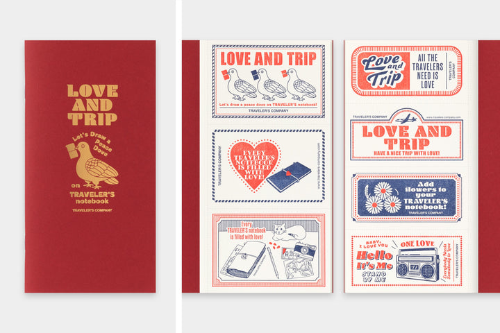 Traveler's Company Notizbuch Vorbestellung! TRAVELER’S notebook regular - Sonderedtion Love and Trip Refill