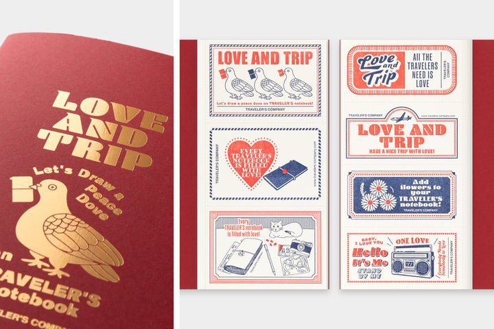 Traveler's Company Notizbuch Vorbestellung! TRAVELER’S notebook regular - Sonderedtion Love and Trip Refill