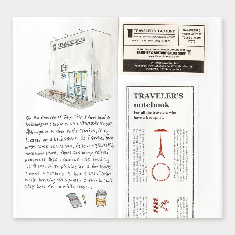 Traveler's Company Refill TOKYO Blank