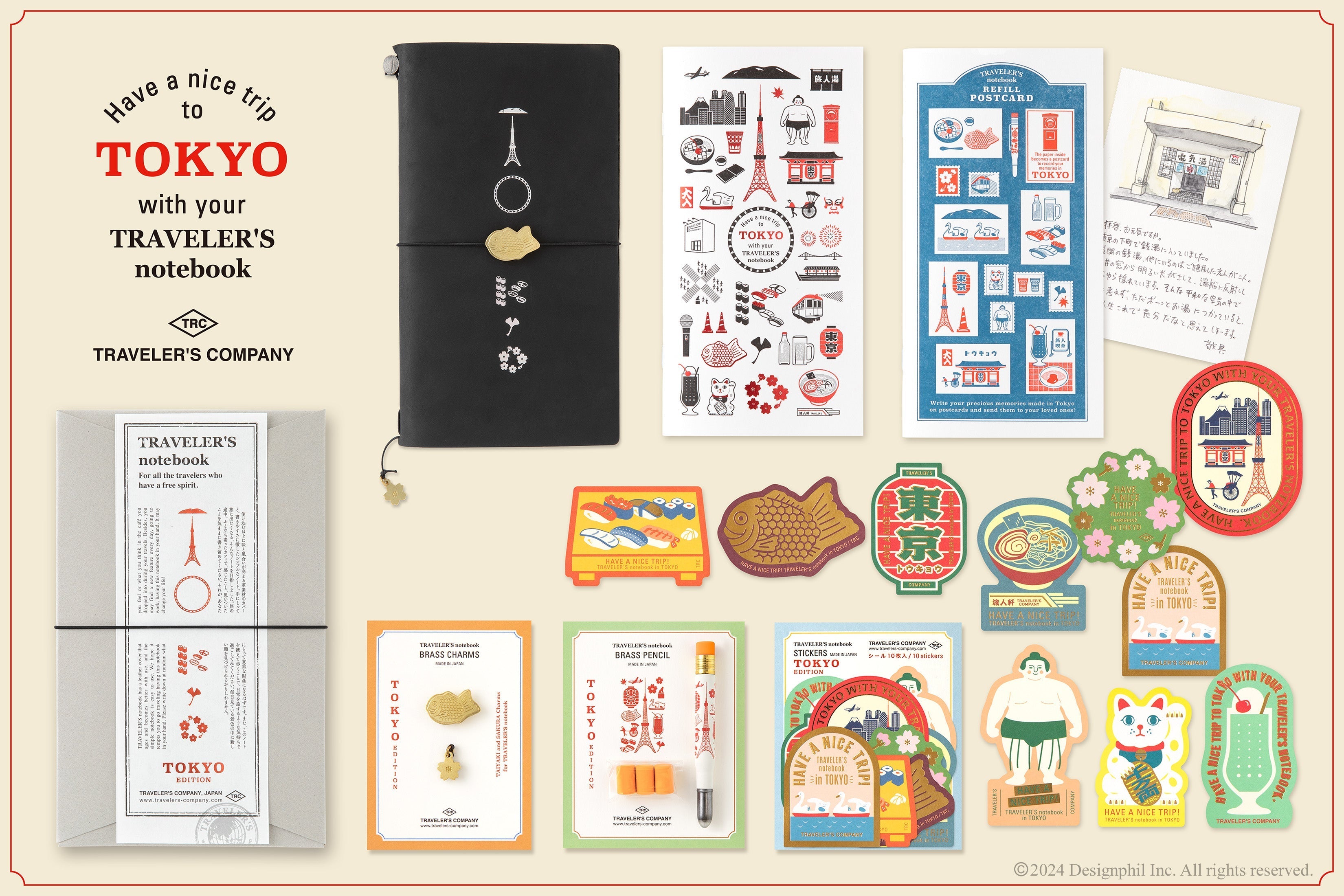Traveler's Company Reisenotizbuch TOKYO Komplett-Set
