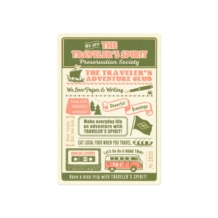 Traveler's Company Schreibunterlage TRAVELER'S Notebook 2026 Underlay passport size bei Nauli and Stories