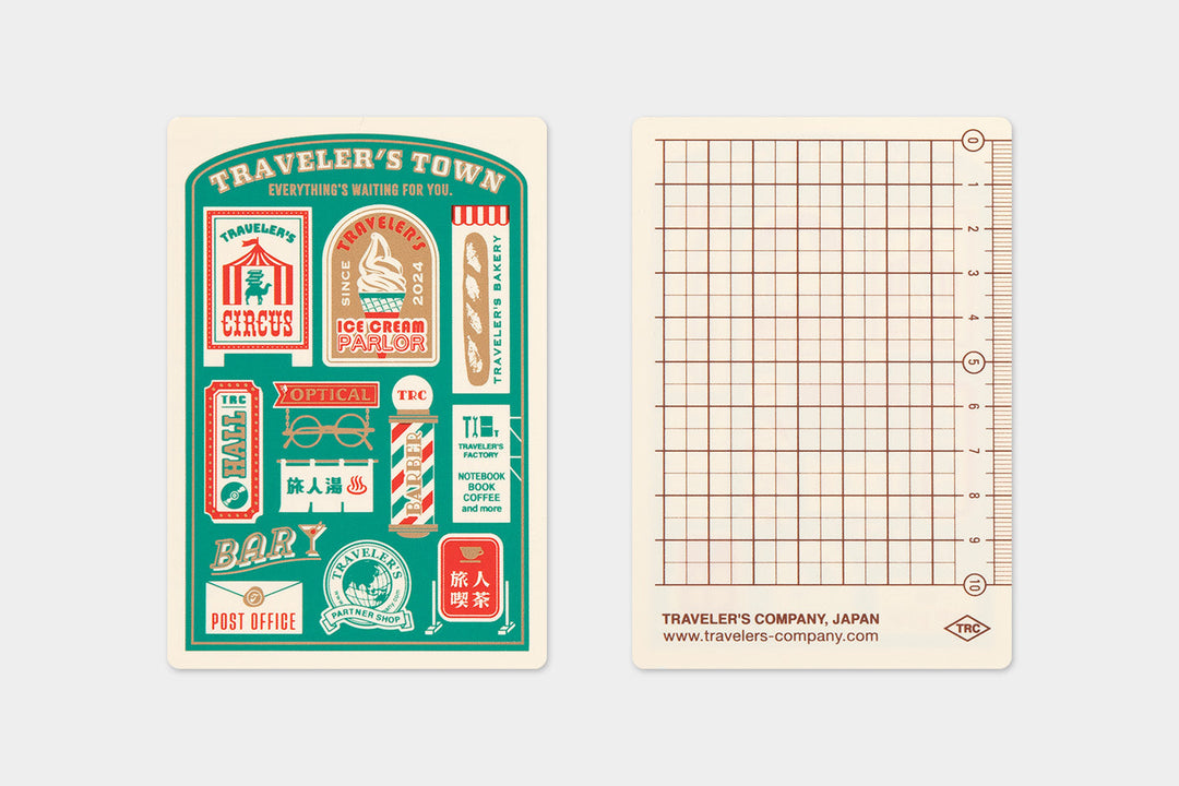 Traveler's Company Schreibunterlage Underlay Plastic Sheet - 2024 - passport size -  TRAVELER´S notebook