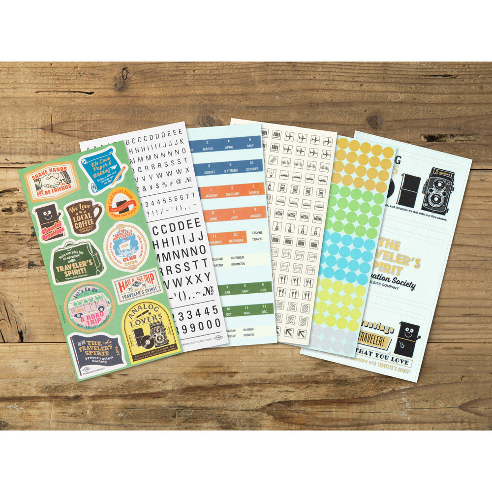 Traveler's Company Sticker TRAVELER'S notebook | 2026 Customized Sticker Set bei Nauli and Stories