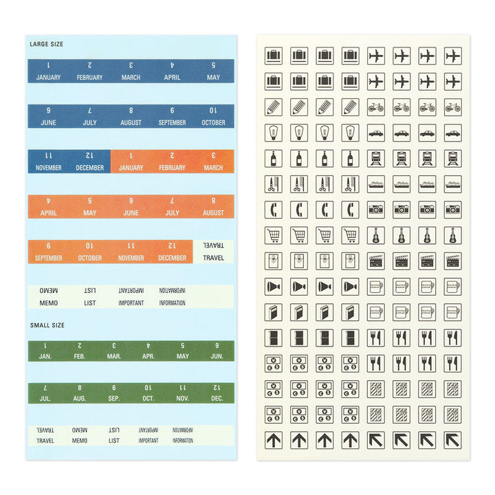 Traveler's Company Sticker TRAVELER'S notebook | 2026 Customized Sticker Set bei Nauli and Stories