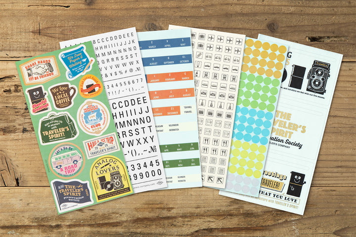 Traveler's Company Sticker TRAVELER'S notebook | 2026 Customized Sticker Set bei Nauli and Stories