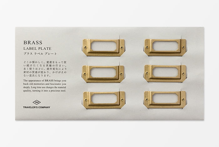 Traveler's Company Traveler's Company TRC Brass Label Plates - Messing Etikettenhalter