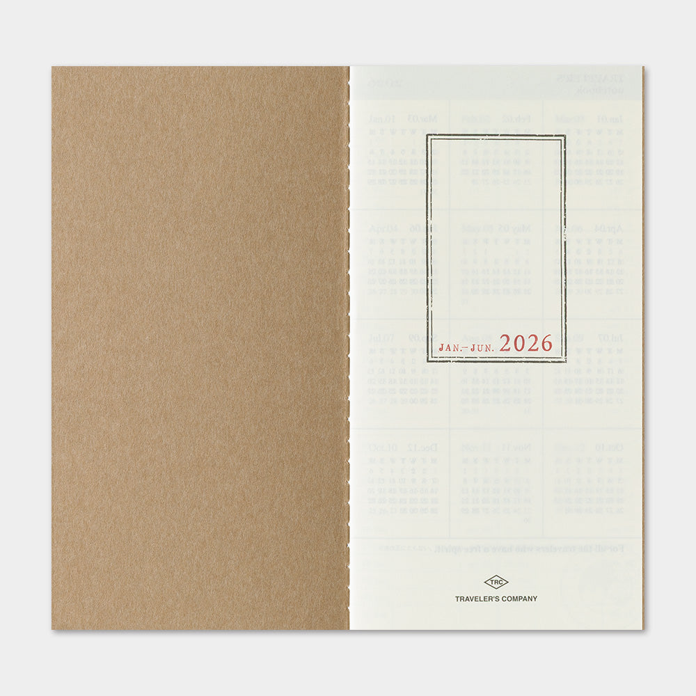 Traveler's Company Wochenkalender 2026 Weekly Diary + Memo refill - TRAVELER´S notebook regular bei Nauli and Stories