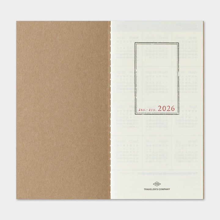Traveler's Company Wochenkalender 2026 Weekly Diary + Memo refill - TRAVELER´S notebook regular bei Nauli and Stories