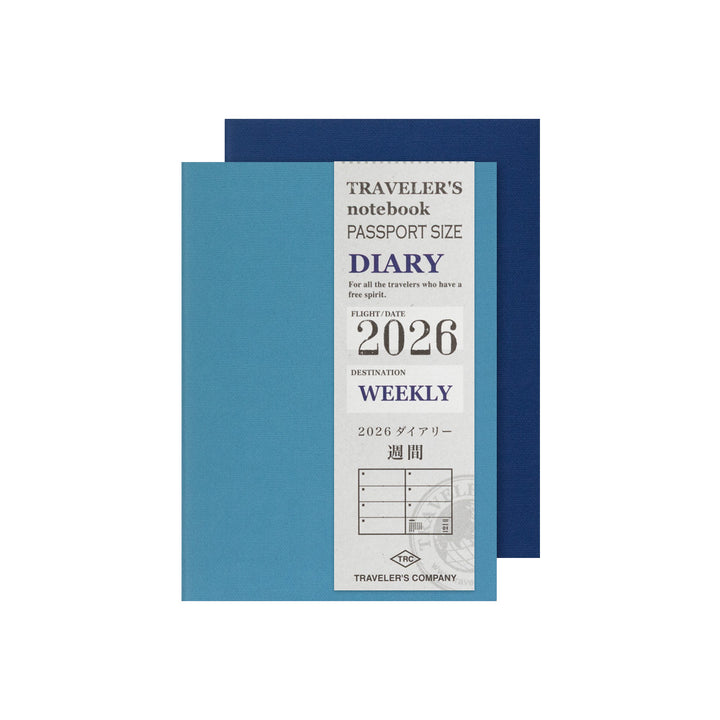 Traveler's Company Wochenkalender 2026 Weekly Diary - passport size  - TRAVELER'S notebook bei Nauli and Stories