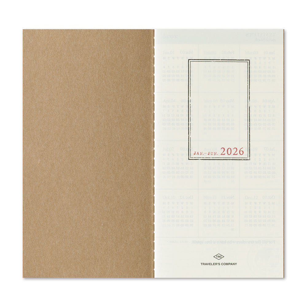 Traveler's Company Wochenkalender 2026 Weekly Diary + vertical refill - TRAVELER´S Notebook bei Nauli and Stories