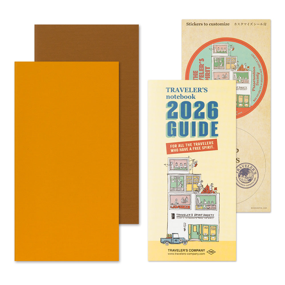 Traveler's Company Wochenkalender 2026 Weekly Diary + vertical refill - TRAVELER´S Notebook bei Nauli and Stories