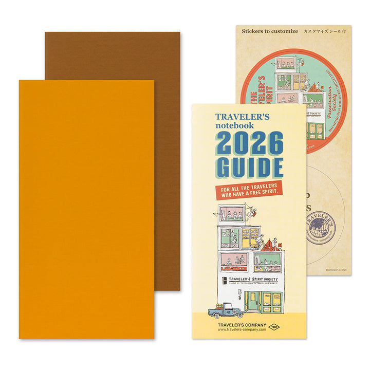 Traveler's Company Wochenkalender 2026 Weekly Diary + vertical refill - TRAVELER´S Notebook bei Nauli and Stories