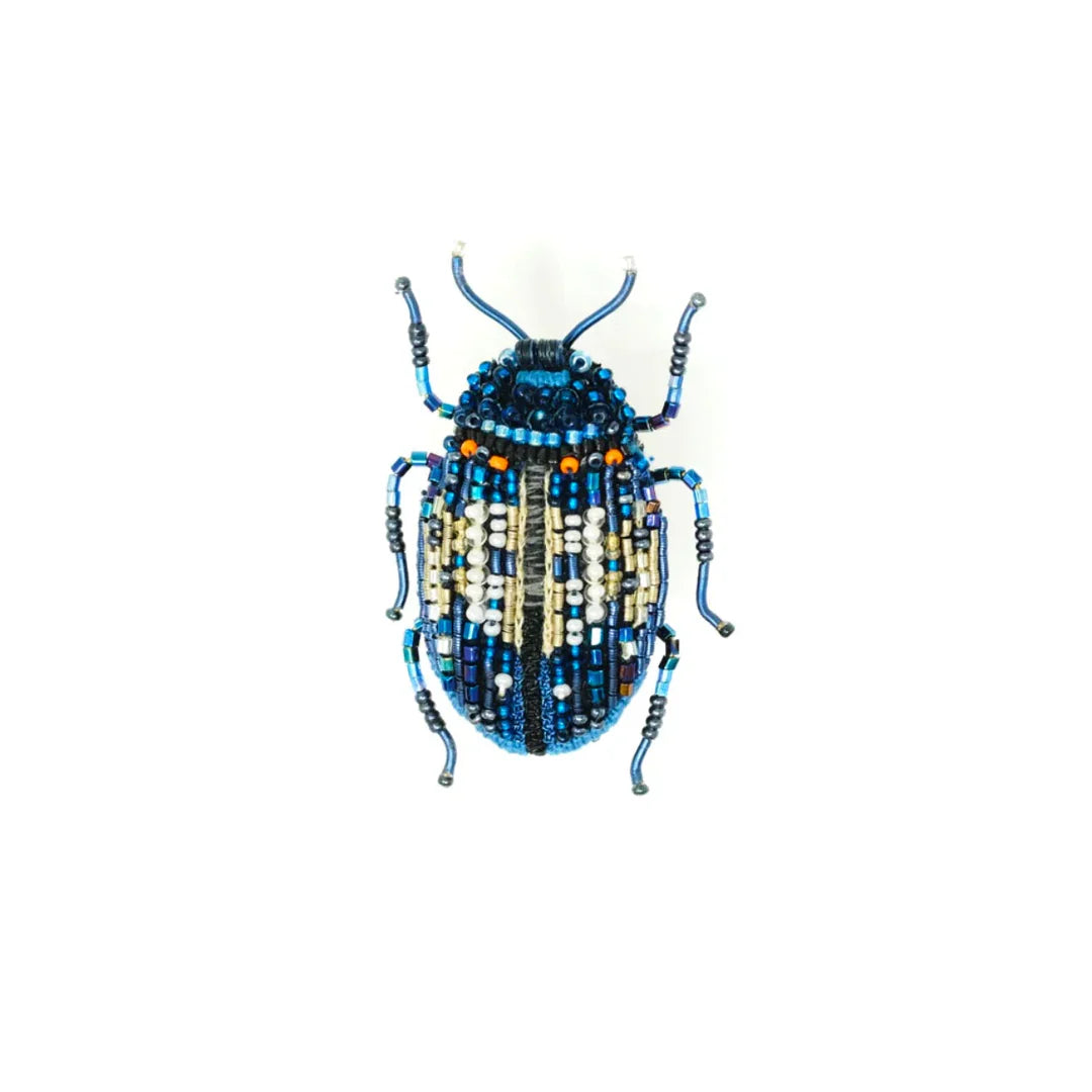 Trovelore Brosche Blue Mint Beetle Brooch Pin