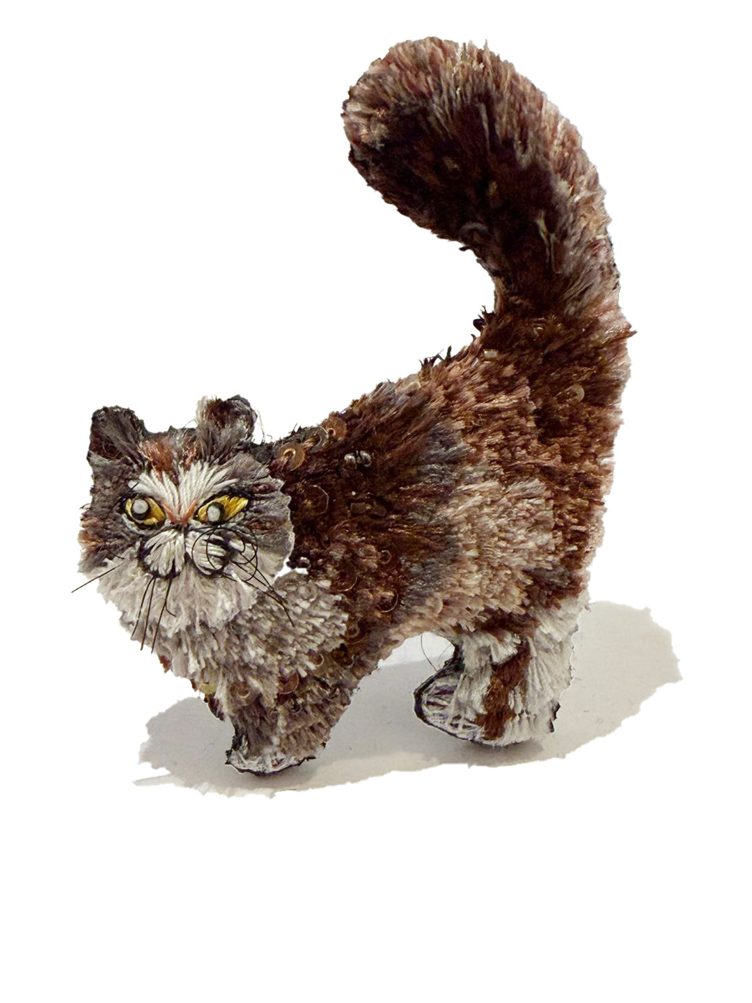 Trovelore Brosche gestickte Brosche - Katze bei Nauli and Stories