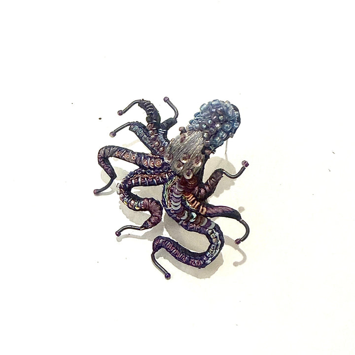 Trovelore Brosche gestickte Brosche - Oktopus bei Nauli and Stories
