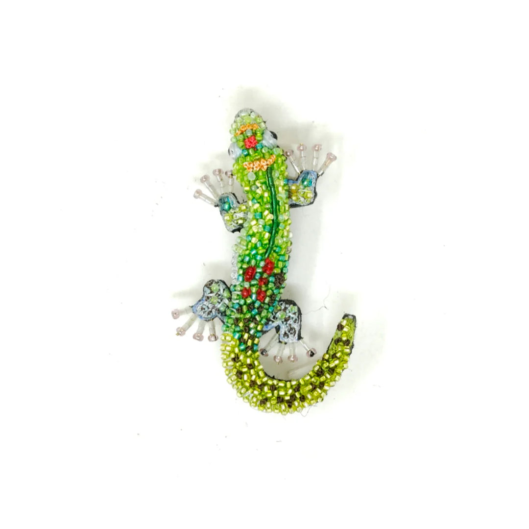 Trovelore Brosche gestickte Brosche - Taggecko bei Nauli and Stories