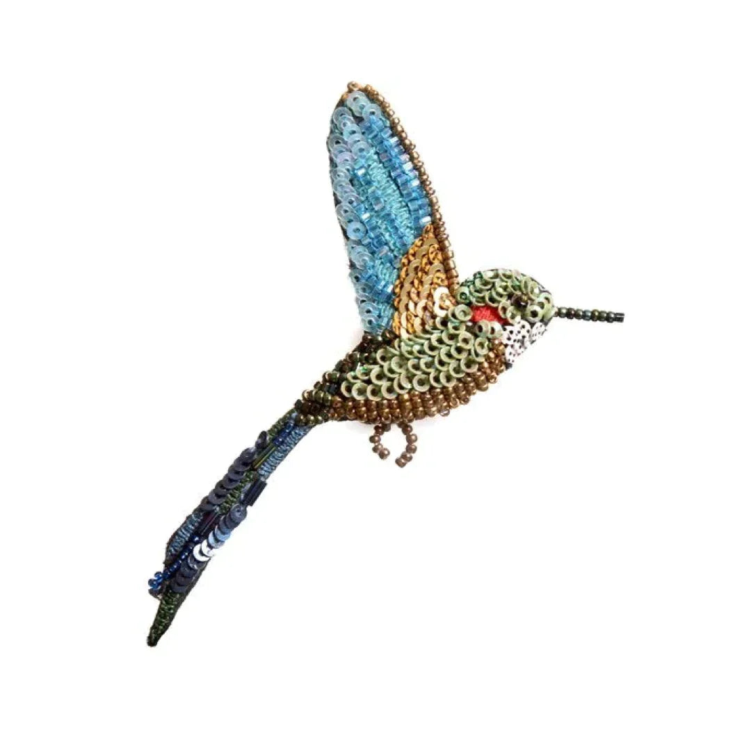 Trovelore Brosche gestickte Brosche - Tropical Hummingbird bei Nauli and Stories