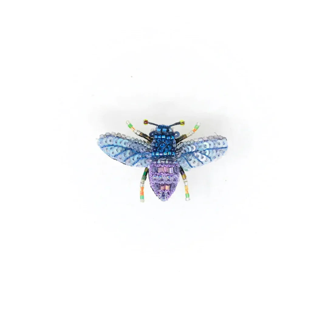 Trovelore Brosche gestickte Brosche - Violet Carpenter Bee