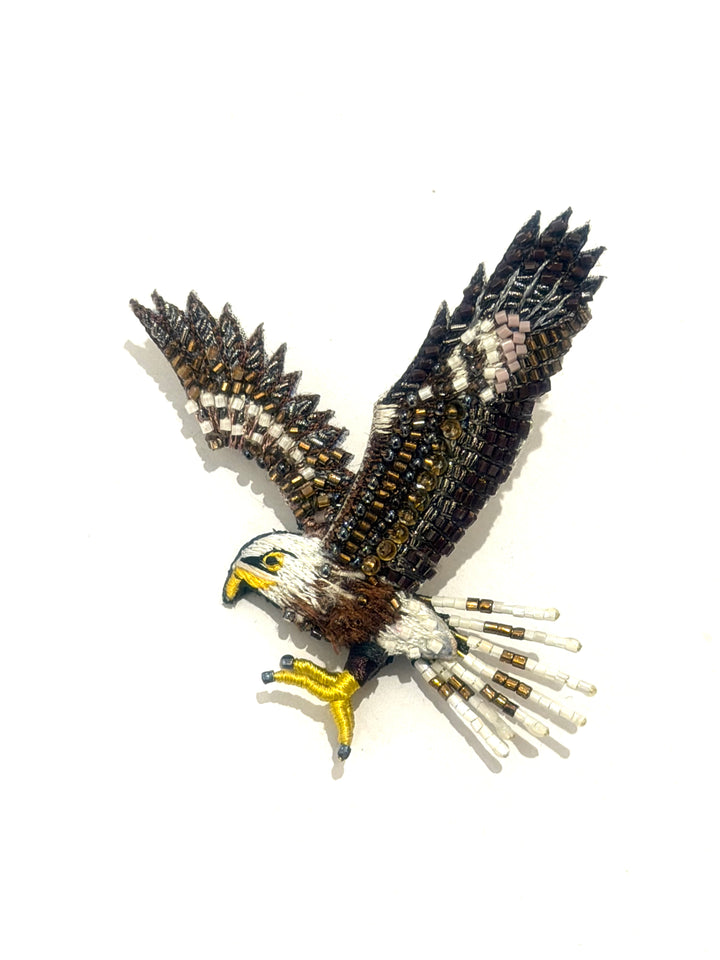 Trovelore Brosche Gestickte Brosche - Weißkopfseeadler bei Nauli and Stories
