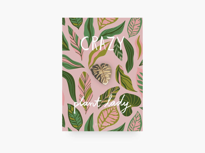 typealive Pin Anstecknadel Monstera - Crazy Plant Lady