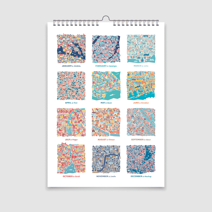 vianina Kalender, Organizer & Zeitplaner Geburtstagskalender City Maps