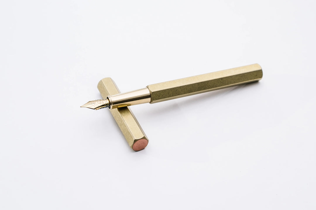 YStudio Classic Revolve Fountain Pen brass - Messing