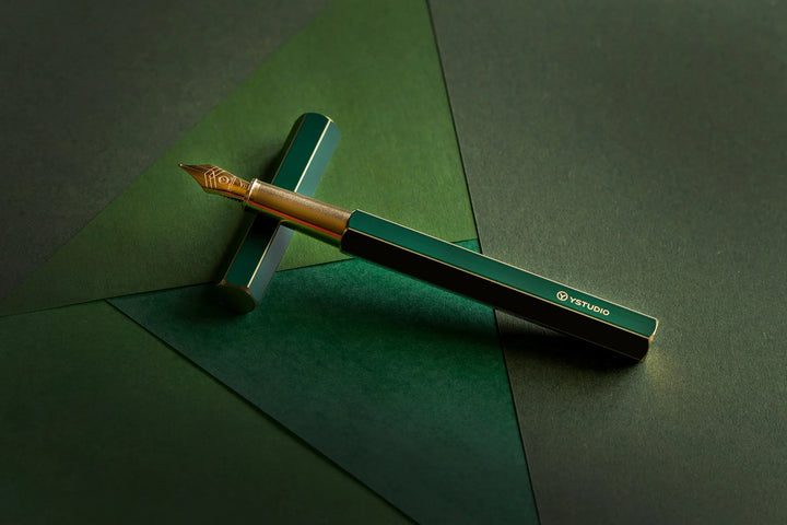 YStudio Classic Revolve Fountain Pen green