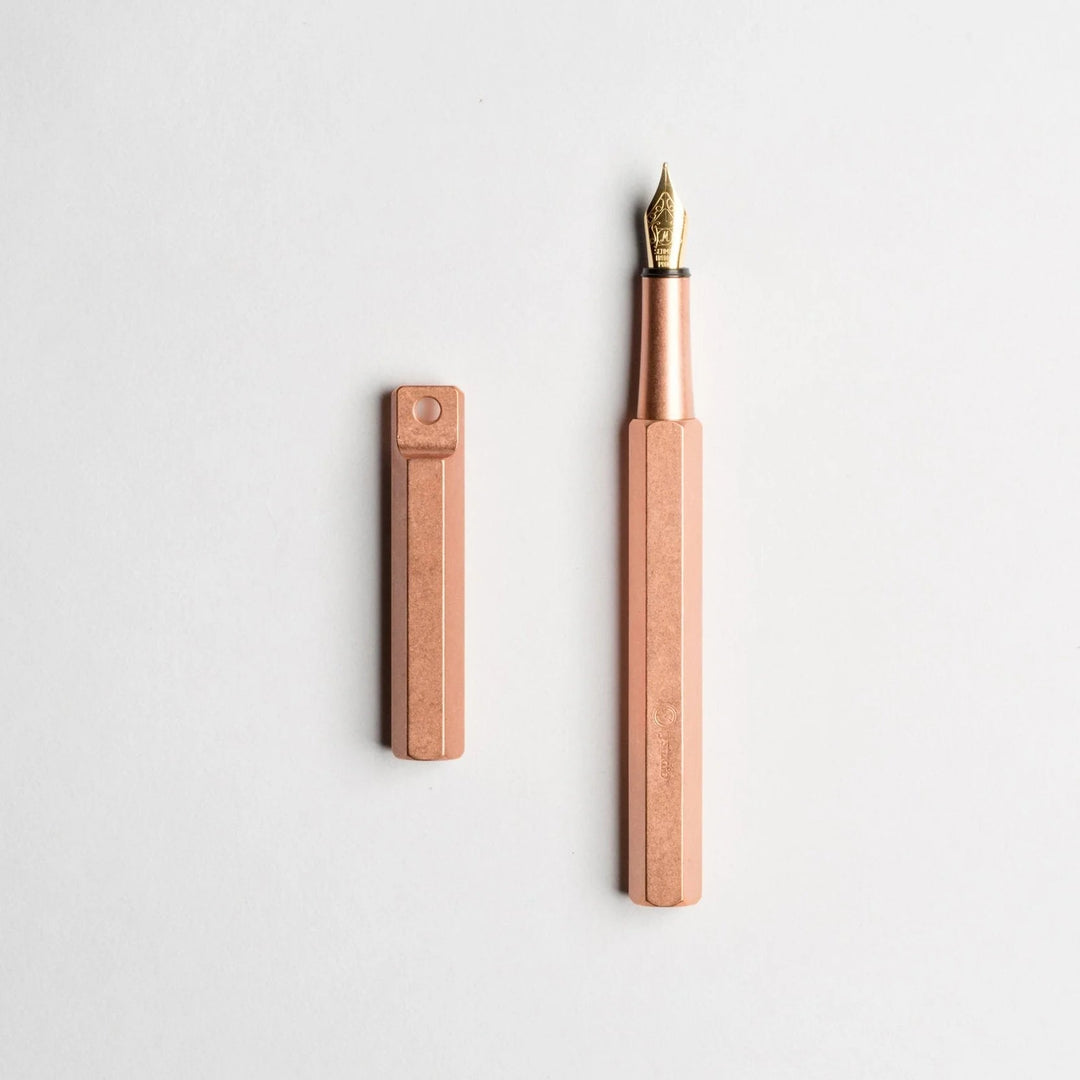 YStudio Classic Revolve Portable Fountain Pen Copper