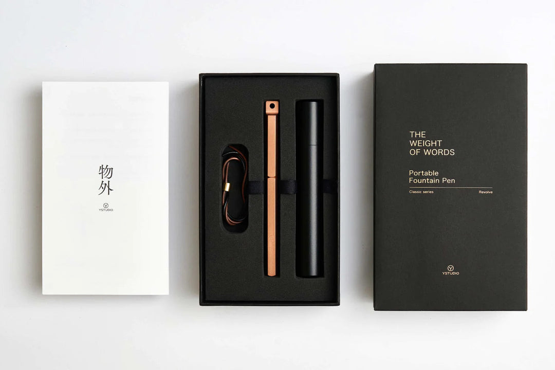 YStudio Füller Classic Revolve Portable Fountain Pen Black