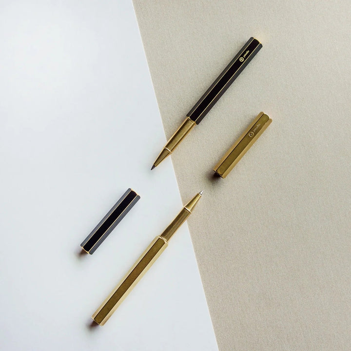 YStudio Kugelschreiber Classic Revolve-Rollerball Pen Brass