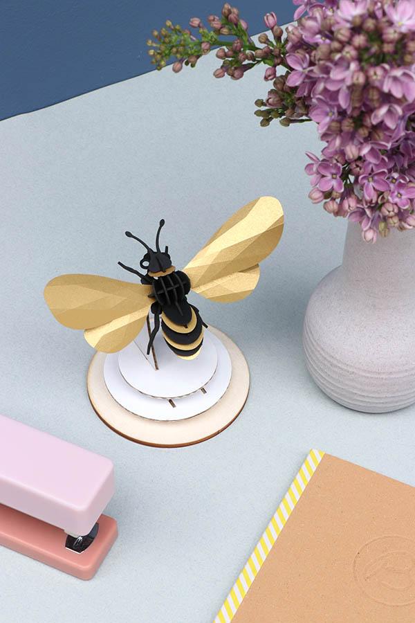 3D-Bastelset DIY-Set DIY - Bastel  -  Set - Biene mit goldenen Flügeln