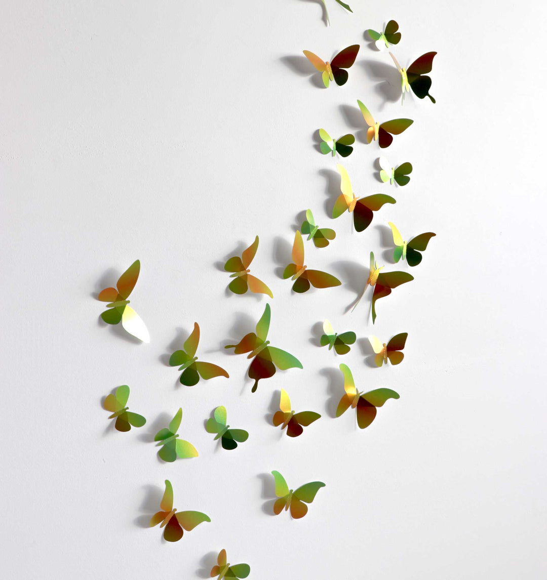 3D-Bastelset DIY-Set DIY - Bastel  - Set - grüner Schmetterlingsschwarm