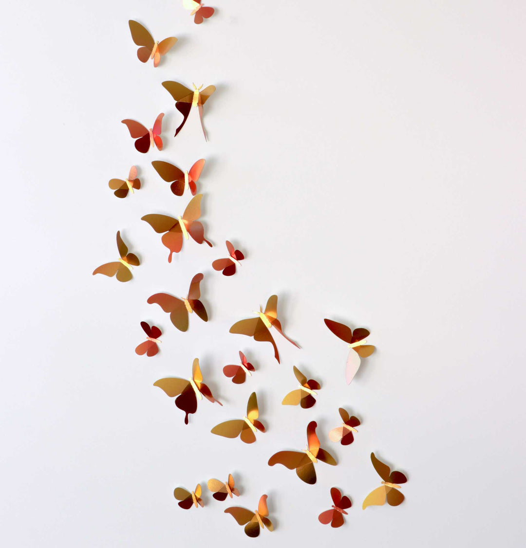 3D-Bastelset DIY-Set Kopie von Kopie von DIY - Bastel  - Set - gelb goldener Schmetterlingsschwarm