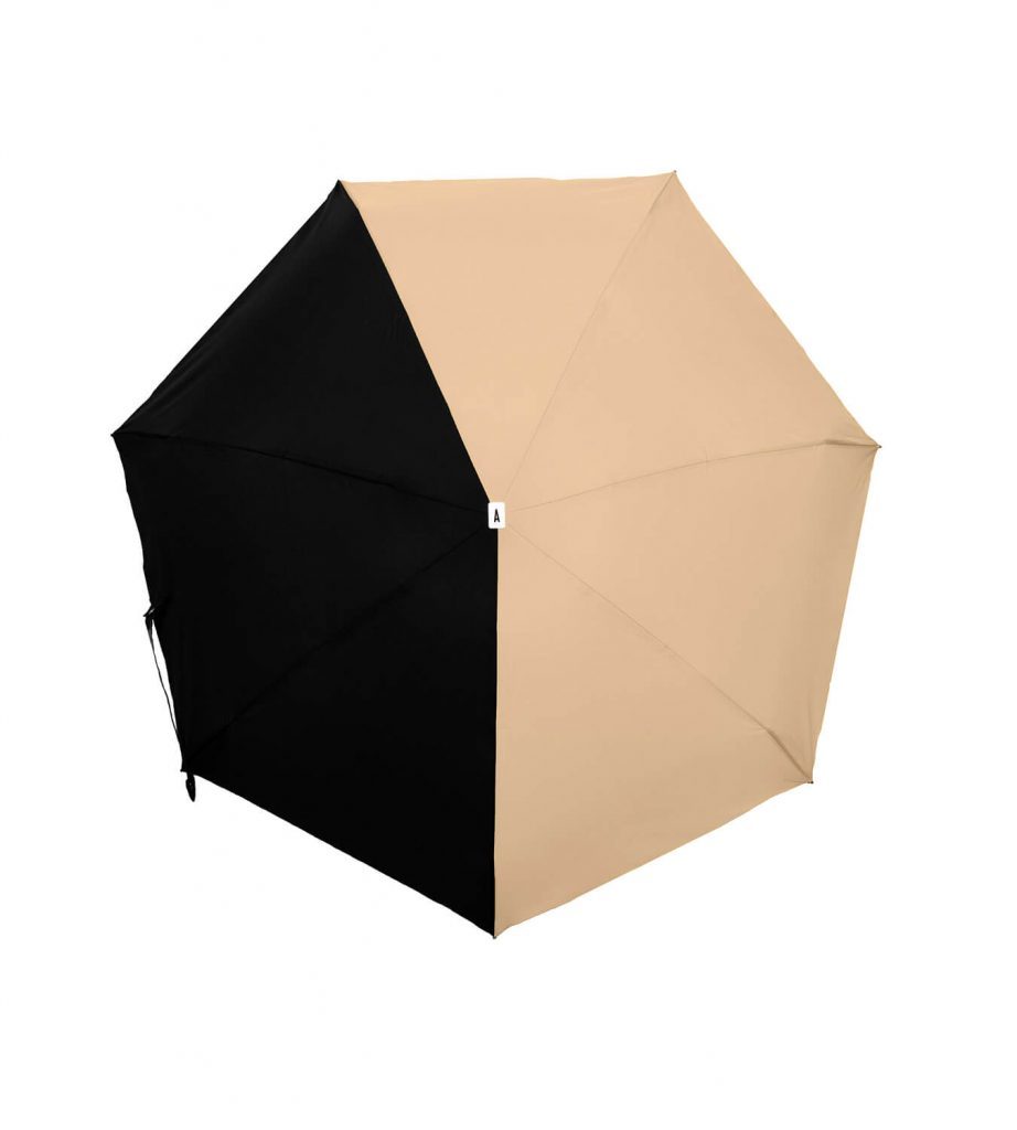 Anatole Paris Regenschirm Regenschirm Bicolor - beige schwarz