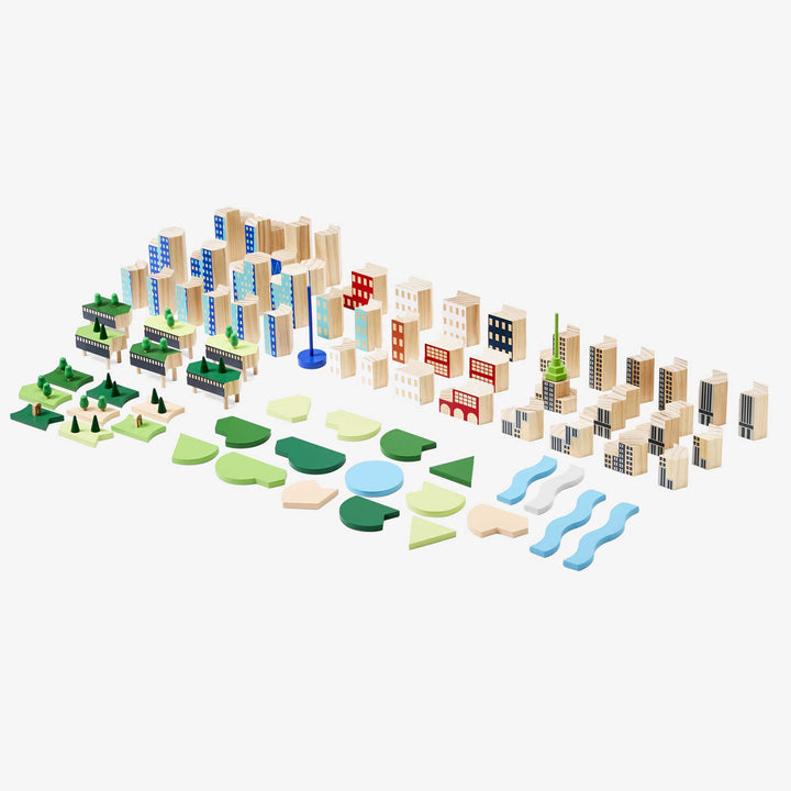 BLOCKITECTURE® Spielzeug New York City Collection - formschöne Bauklötze für zukünftige Architekten - Big Apple Edition
