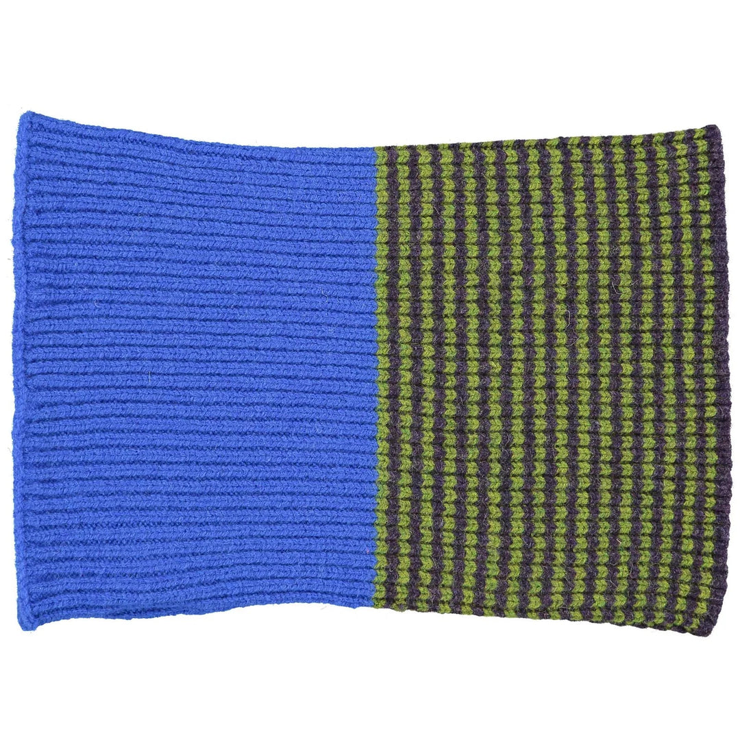 Catherine Tough Schal Schlauchschal für Kinder aus Lammwolle blau grün