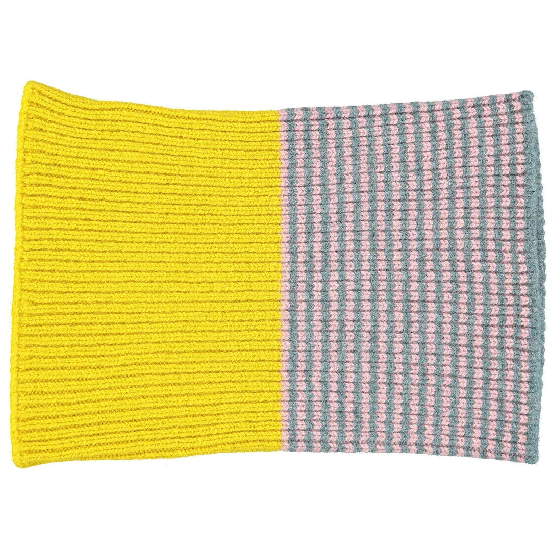 Catherine Tough Schal Schlauchschal für Kinder aus Lamwolle gelb rosa