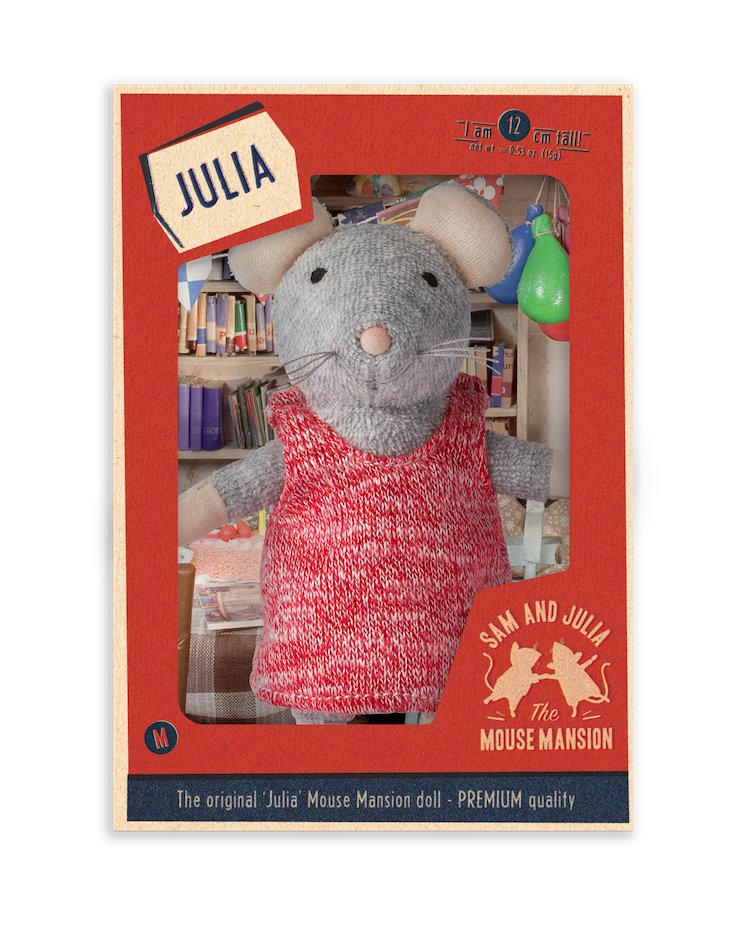 Das Mäusehaus Spiel Knuffel Muis Julia Stoffmaus Julia | Knuffeltje Julia