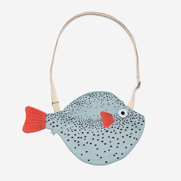 DonFisher Kindertasche Kindertasche - Small Aqua Pufferfish - Kugelfisch