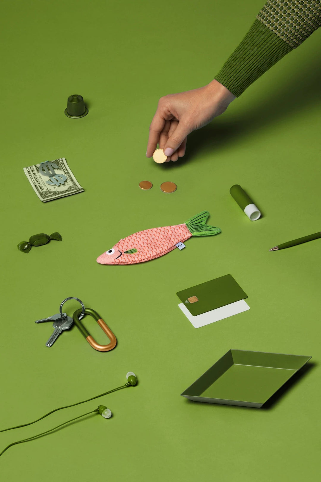 Don Fisher Schlüsseltäschchen Cardenal Pink | Fisch- Täschchen | Schlüsseltäschchen bei Nauli and Stories